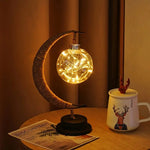 Crescent Moon LED Table Lamp – Warm White Decorative Light, 28cm