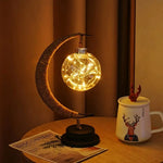 Wrought Iron Moon Lamp
